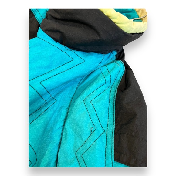 Vintage Members Only All Points Color Bomb Graphic Print Retro Ski Jacket 1980’s - Picture 13 of 16